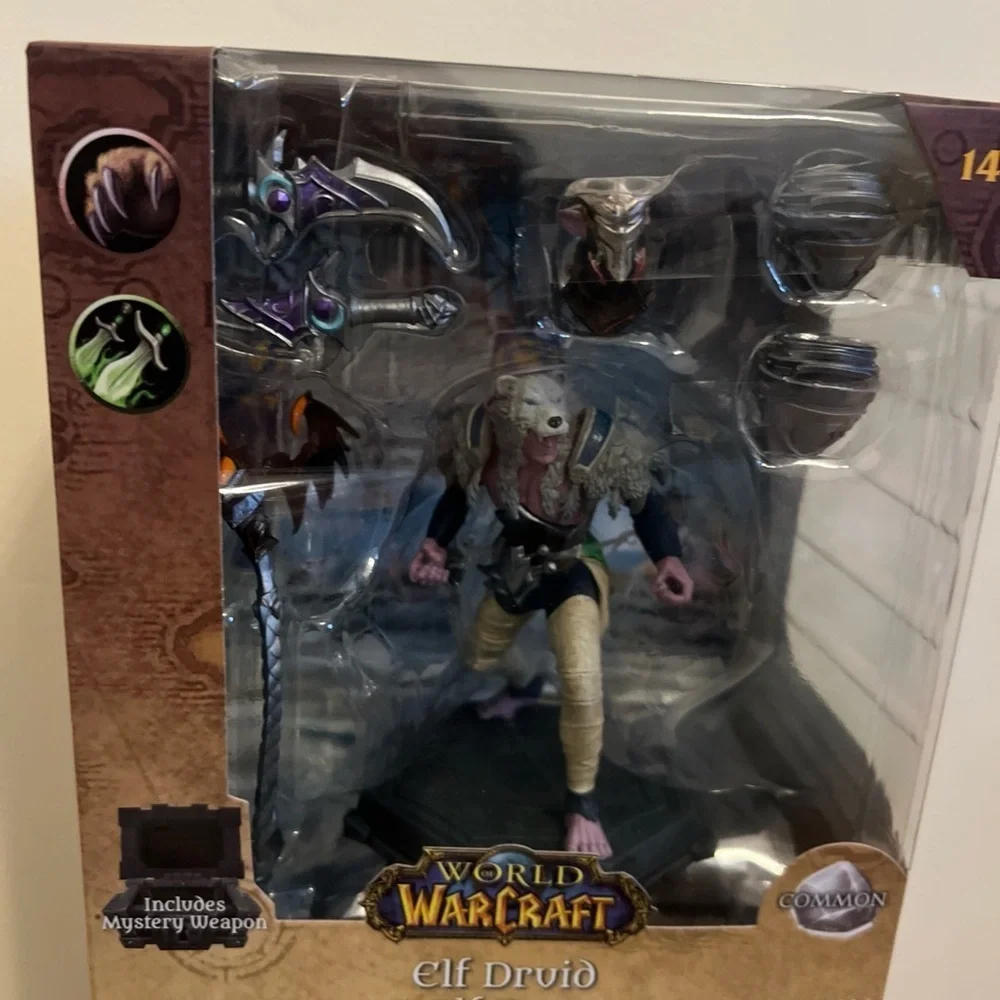McFarlane Toys World of‎ Warcraft Night Elf:Druid Rogue Action Figure Rare Games